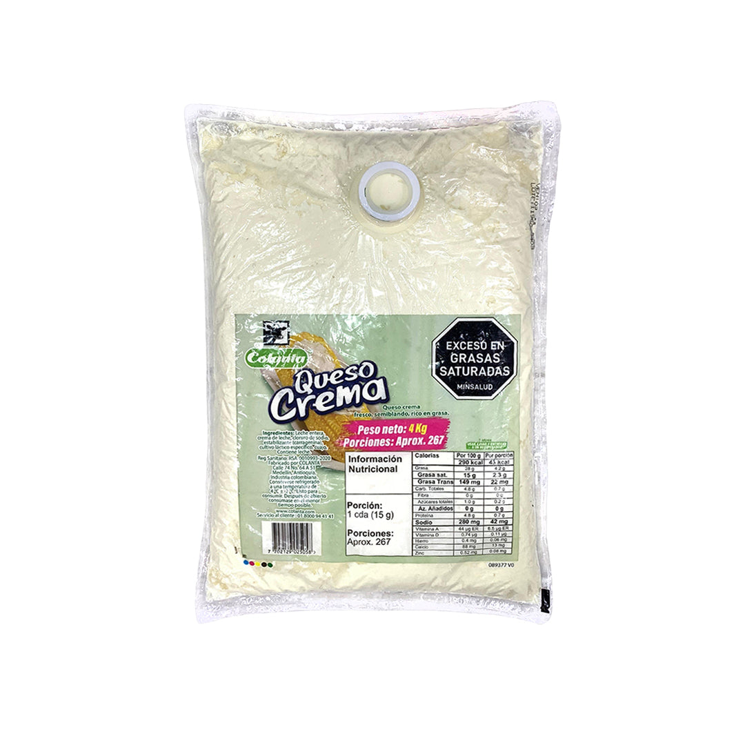 Queso Crema Colanta Bolsa x4kg