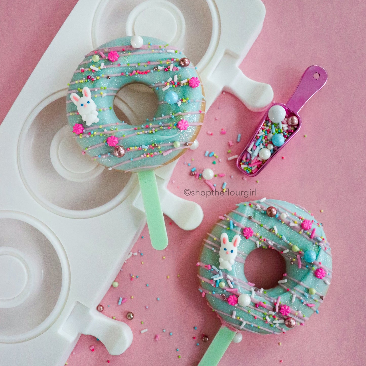 Molde Silicona Paleta Donuts x3cav