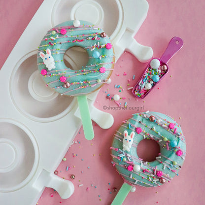 Molde Silicona Paleta Donuts x3cav