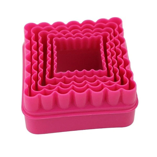 Set Cortadores Plásticos Cuadrados x6und