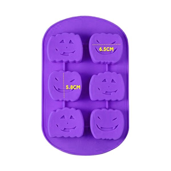 Molde Silicona Calabazas x6cav