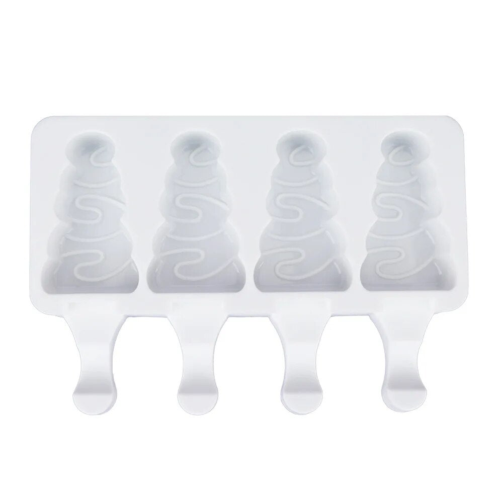 Molde Silicona Paleta Árbol Navideño