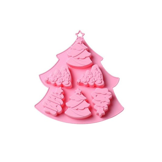 Molde Silicona Navidad Árbol x6cav