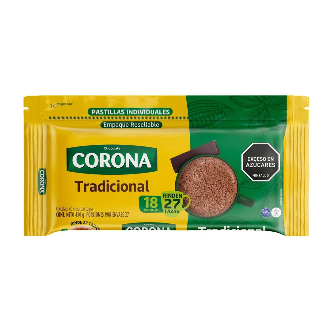 Chocolate Corona Pastillado x450gr