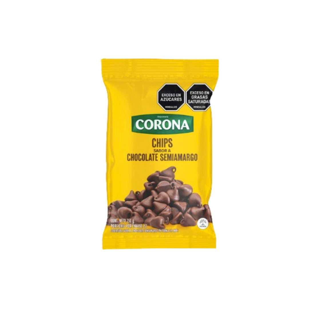 Chips De Chocolate Negro Corona X 250Gr