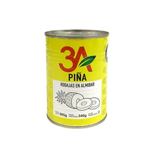 Piña En Rodajas 3A X565Gr