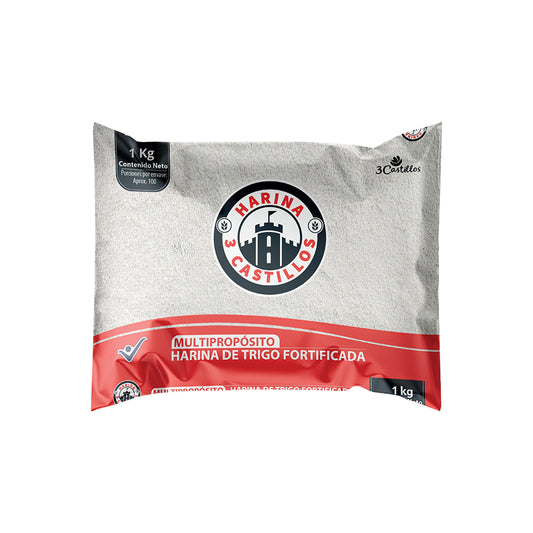 Harina 3 Castillos Multipropósito x1kg