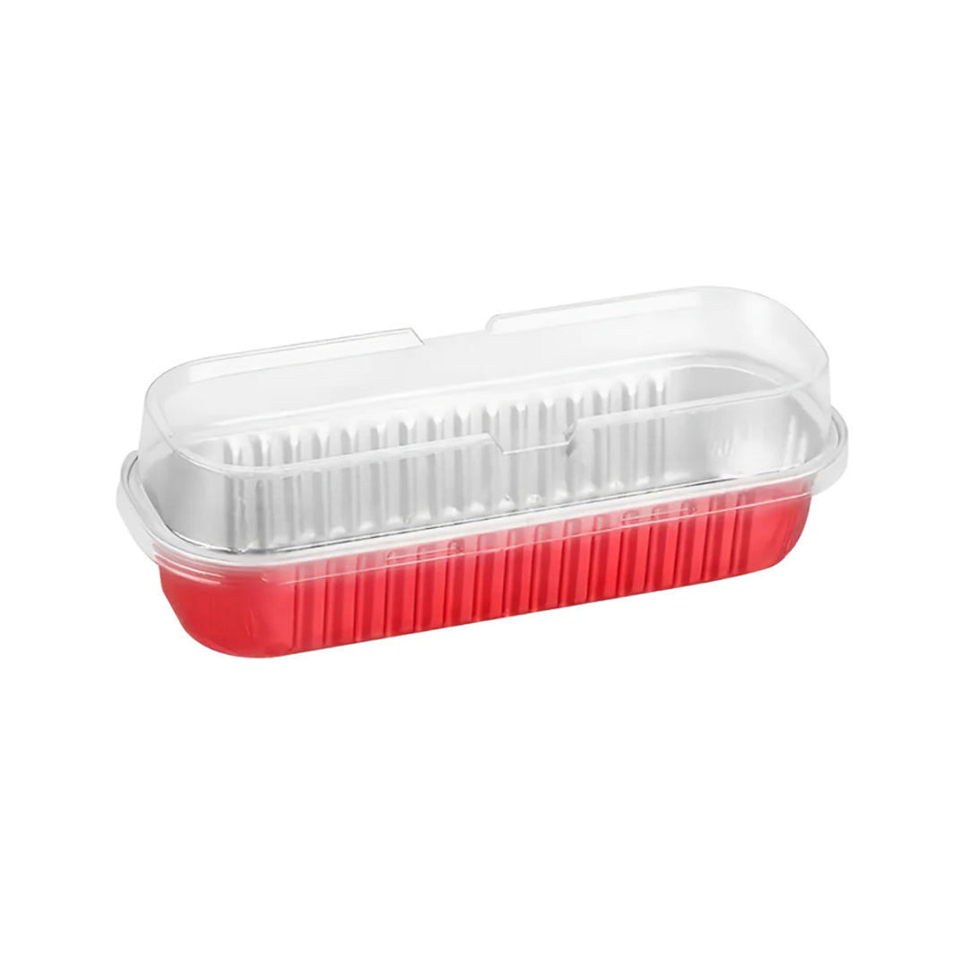 Molde Aluminio Rectangular 170ml SW43 + Tapa x12und