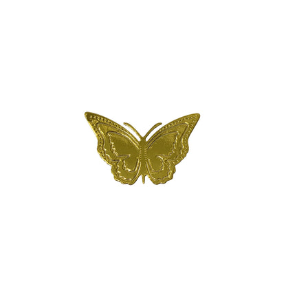 Aplique Mariposa 3D Dorado x12und