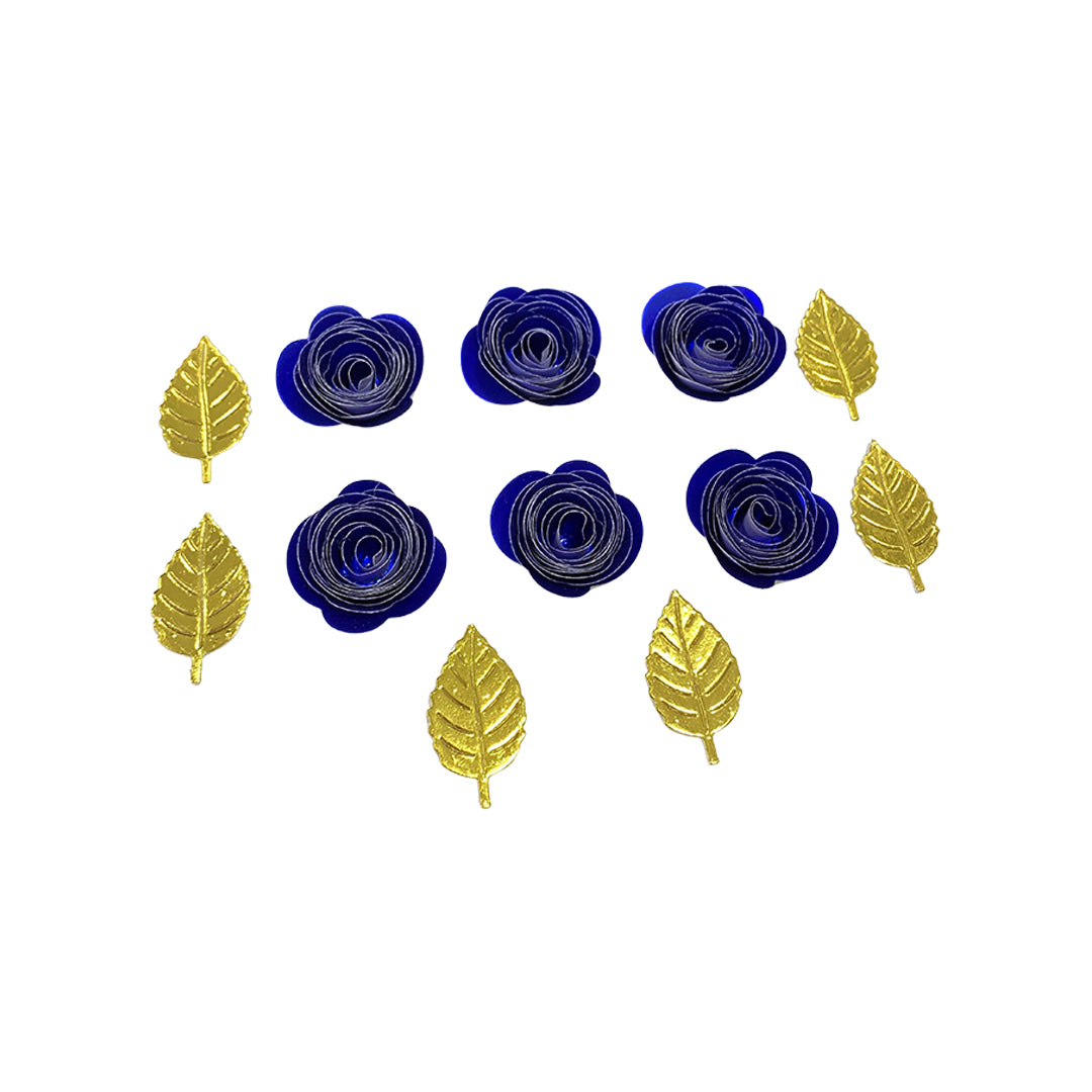 Aplique Rosas y Hojas x6und