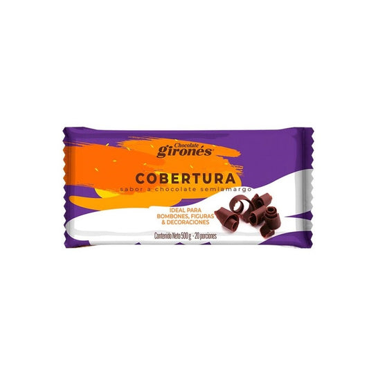 Cobertura de Chocolate Semiamargo Barra Gironés x500gr