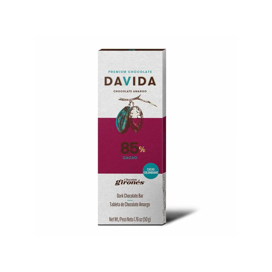 Barra de Chocolate Davida 85% x50gr