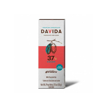 Barra de Chocolate Davida 37% x50gr