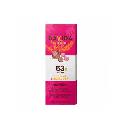Barra de Chocolate Davida Uchuva & Maracuyá 53% x40gr