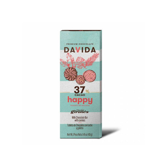 Barra de Chocolate Davida Happy 37% x40gr