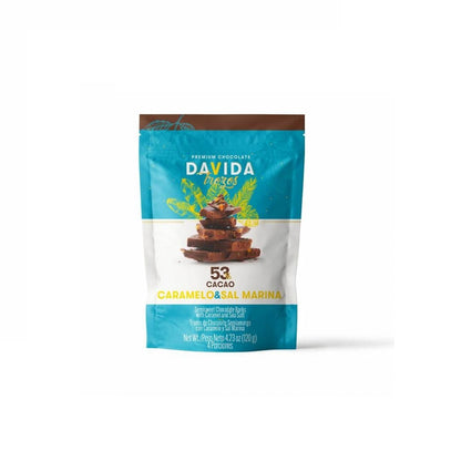 Trozos de Chocolate Davida Caramelo & Sal Marina 53% x120gr