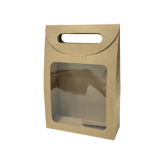 Caja Cartera con Ventana Color Kraft x1und