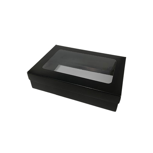 Caja Negra con Ventana (22.5x15x5cm) x1und