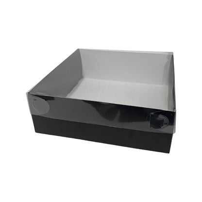 Caja Base Negra Tapa Acetato x1und