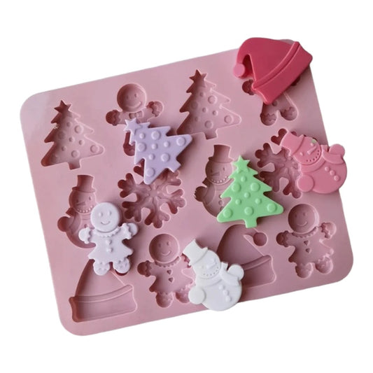 Molde Silicona Dulce Navidad x12cav