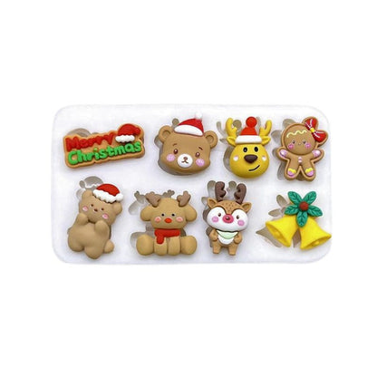 Molde Silicona Navidad Tierna x8cav