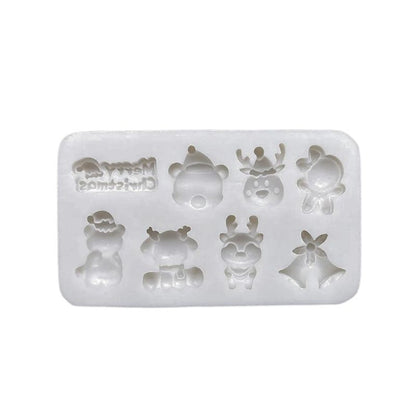 Molde Silicona Navidad Tierna x8cav