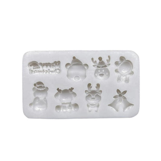 Molde Silicona Navidad Tierna x8cav