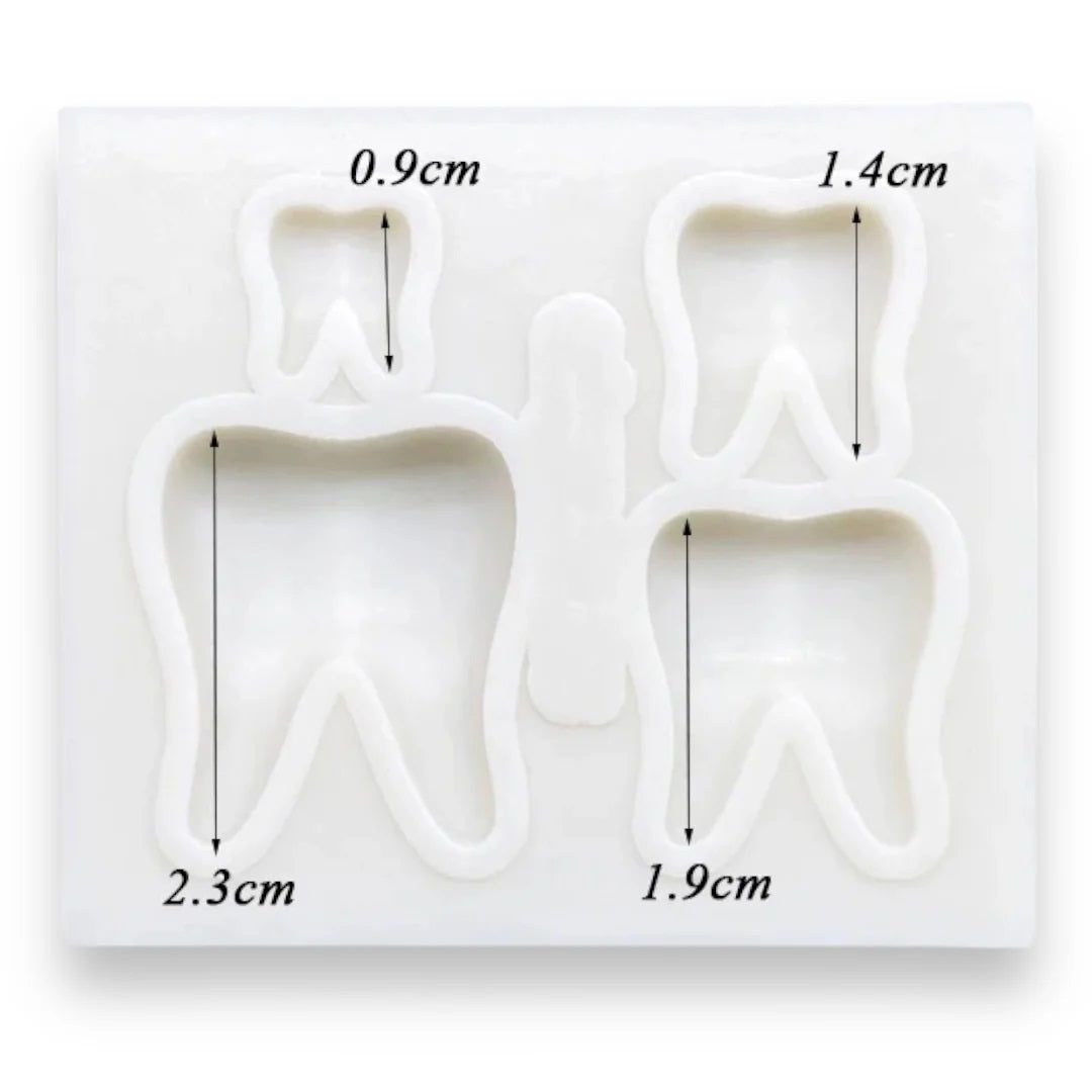 Molde Silicona Mini Muelas x2cav