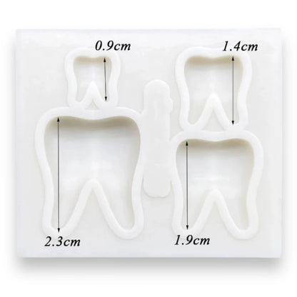 Molde Silicona Mini Muelas x2cav