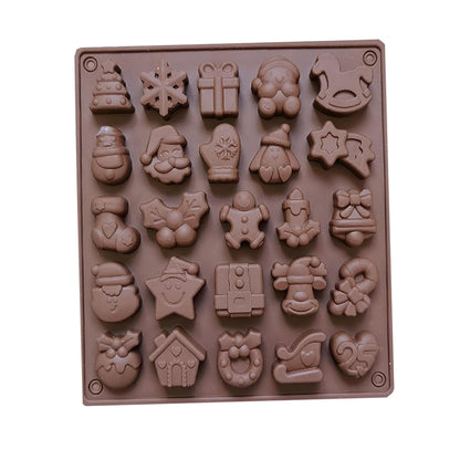 Molde Silicona Navidad Mini x25cav