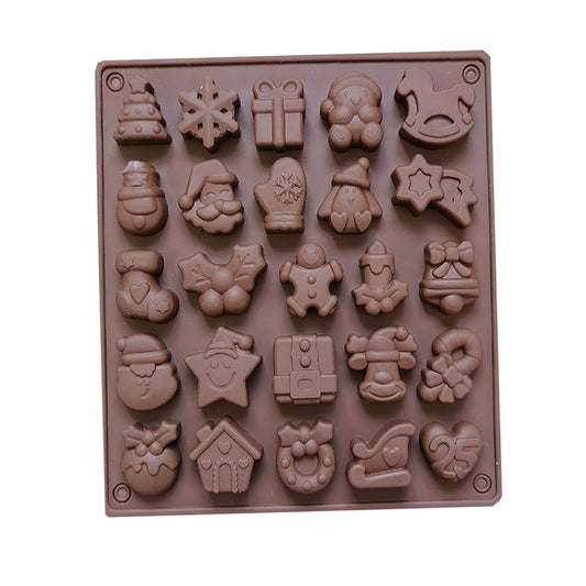 Molde Silicona Navidad Mini x25cav