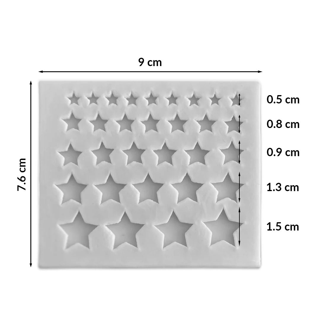 Molde Silicona Estrellas x31cav