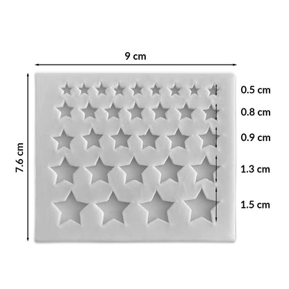 Molde Silicona Estrellas x31cav