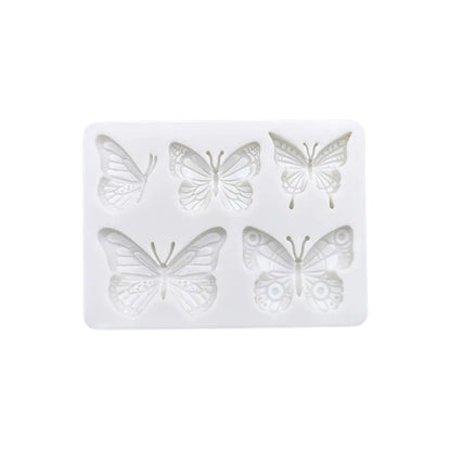 Molde Silicona Mariposas x5cav