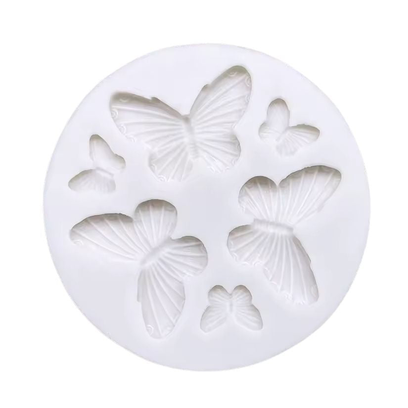 Molde Silicona Mariposa Primavera x6cav