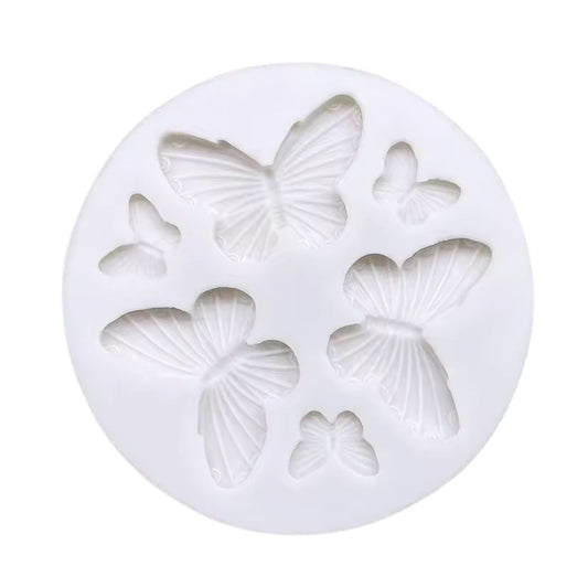 Molde Silicona Mariposa Primavera x6cav