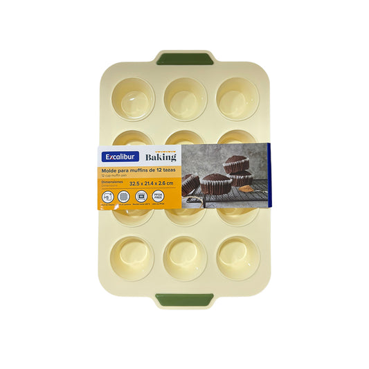 Molde Silicona Cupcakes Excalibur x12cav