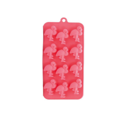 Molde Silicona Hielo Flamingos x12 cav
