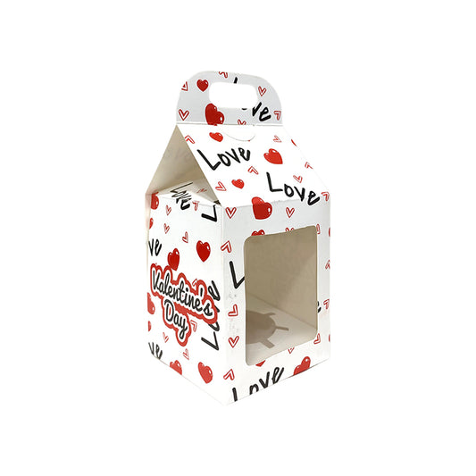 Caja Maletín Cupcake Corazones x1cav