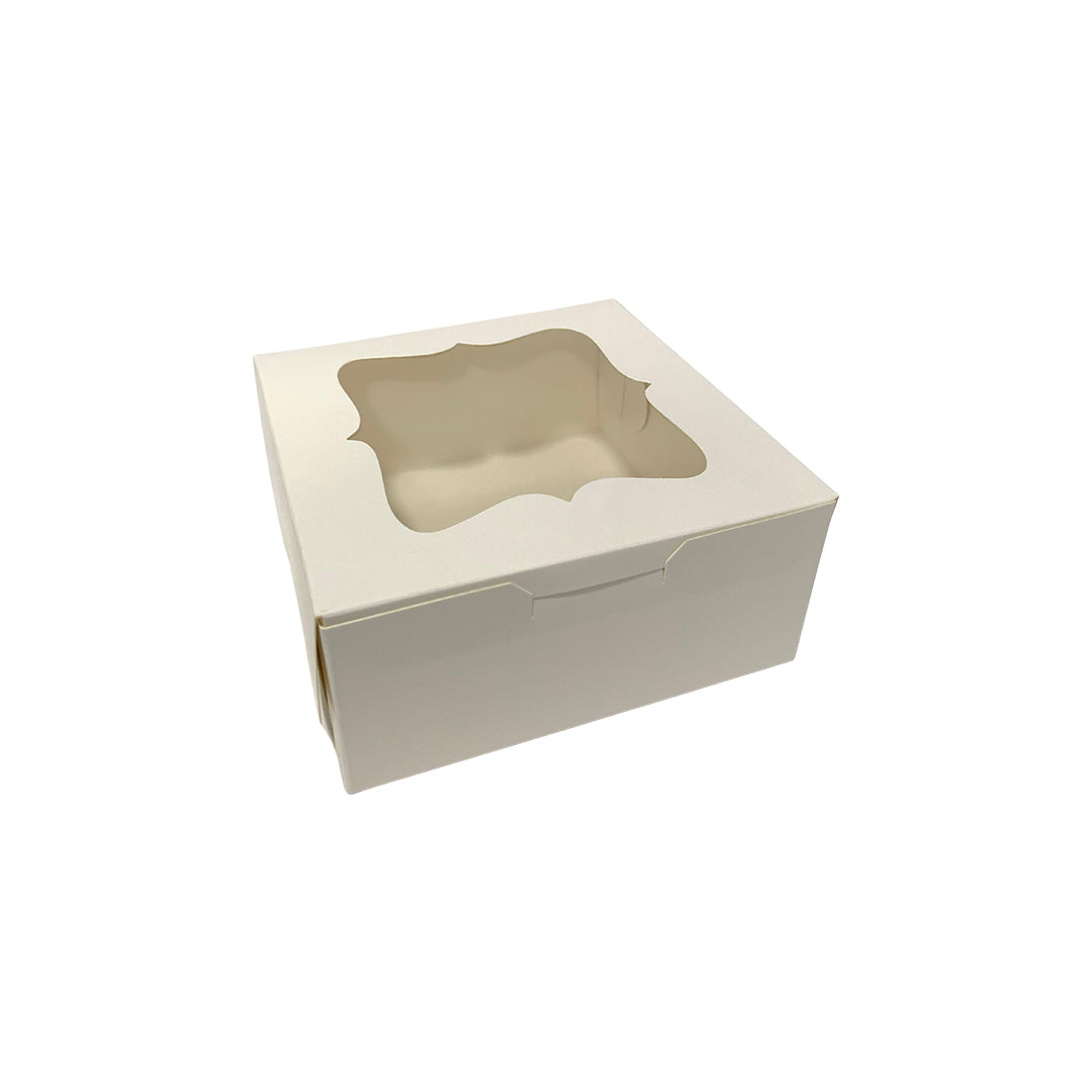 Caja para Pie Blanca con Ventana (13x13x6cm) x1und