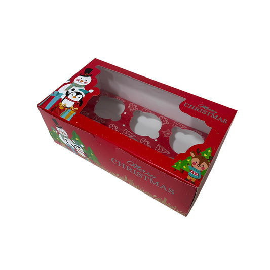 Caja Navidad Cupcake x6cav (27x15x9.5cm)
