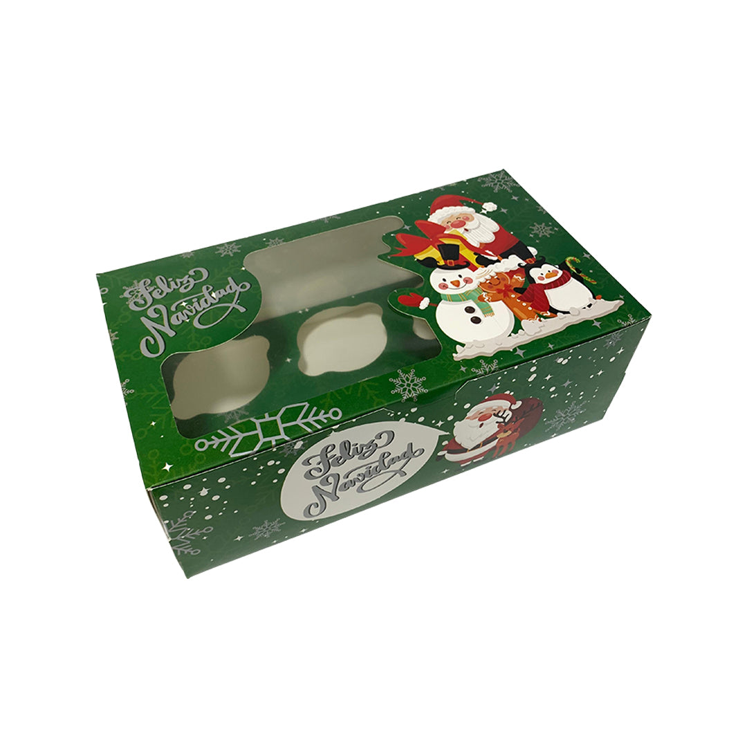 Caja Navidad Cupcake x6cav (27x15x9.5cm)