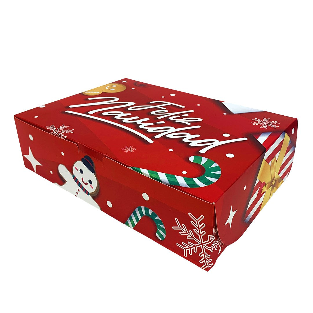 Caja Roja Feliz Navidad 30x22x8cm