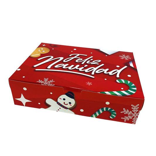 Caja Roja Feliz Navidad 30x22x8cm