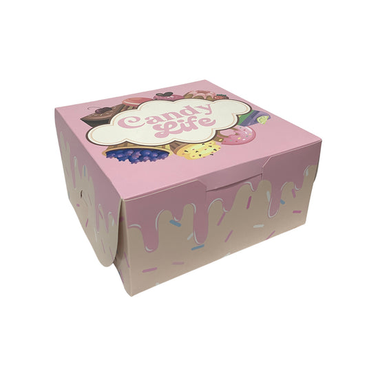 Caja para Torta Candy Life 20x20x10cm x1und