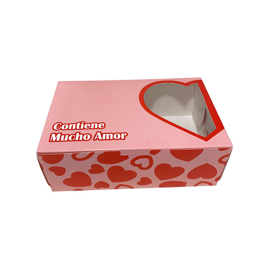 Caja "Contiene Mucho Amor" 23x14.5x8.5cm x1und