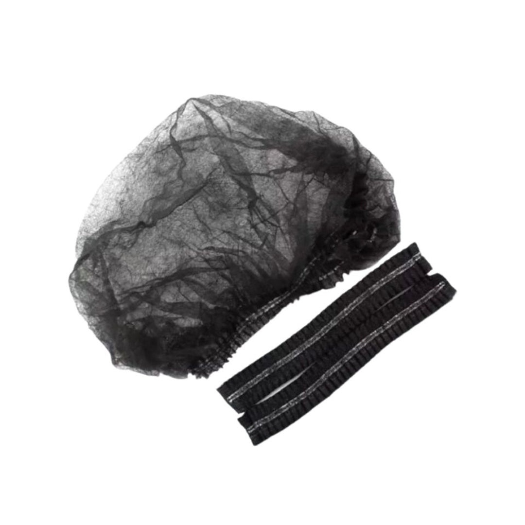 Gorro Desechable Tipo Oruga Negro x100und