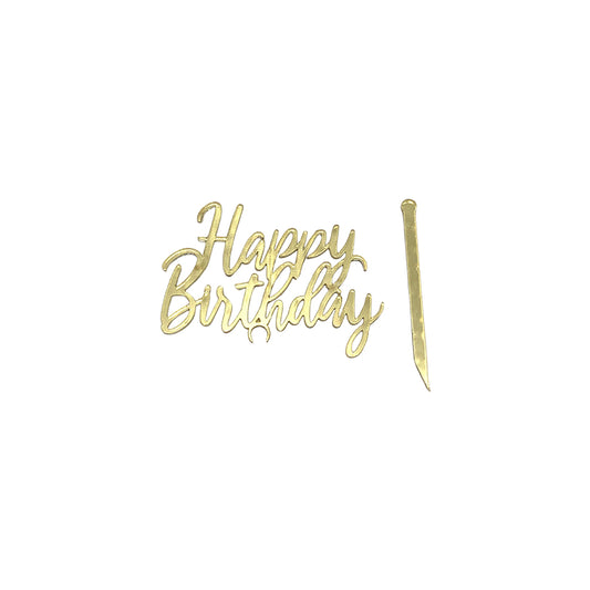 Topper Happy Birthday Dorado Mini REF: R124-8