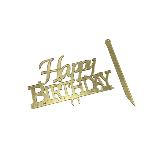 Topper Happy Birthday Dorado Mini REF: R26-10