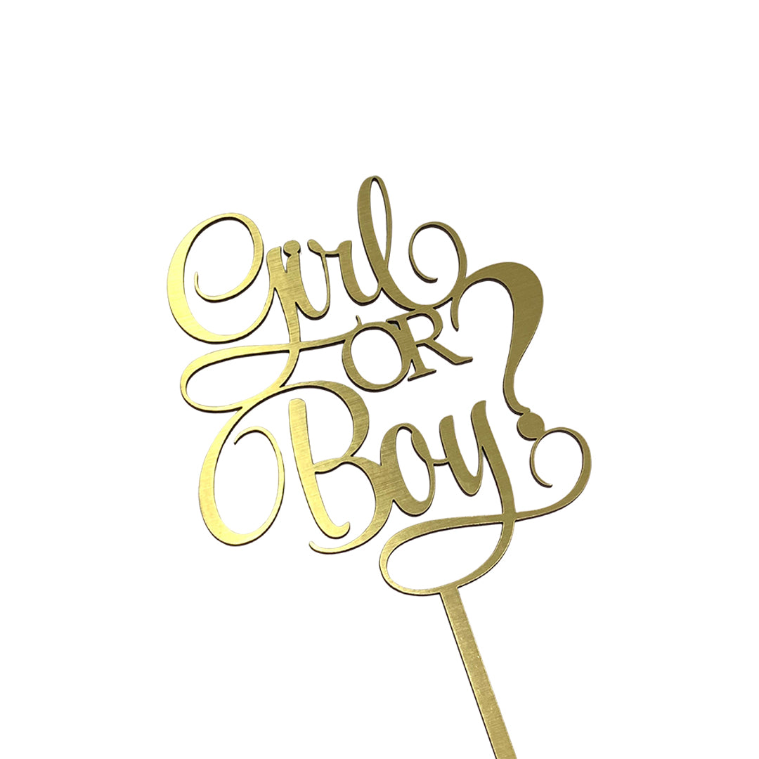 Topper Girl or Boy Dorado Pequeño REF: R114-14